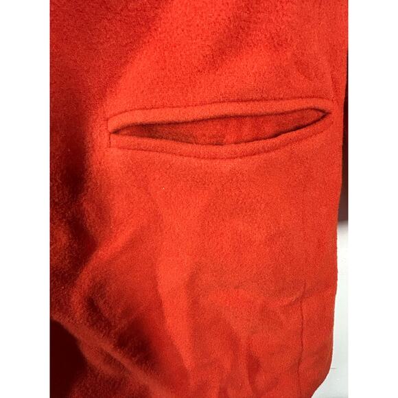 Harve Bernard Vintage 80s Orange Blood Wool Cashmere Blend Blazer Size 12 - Picture 7 of 11